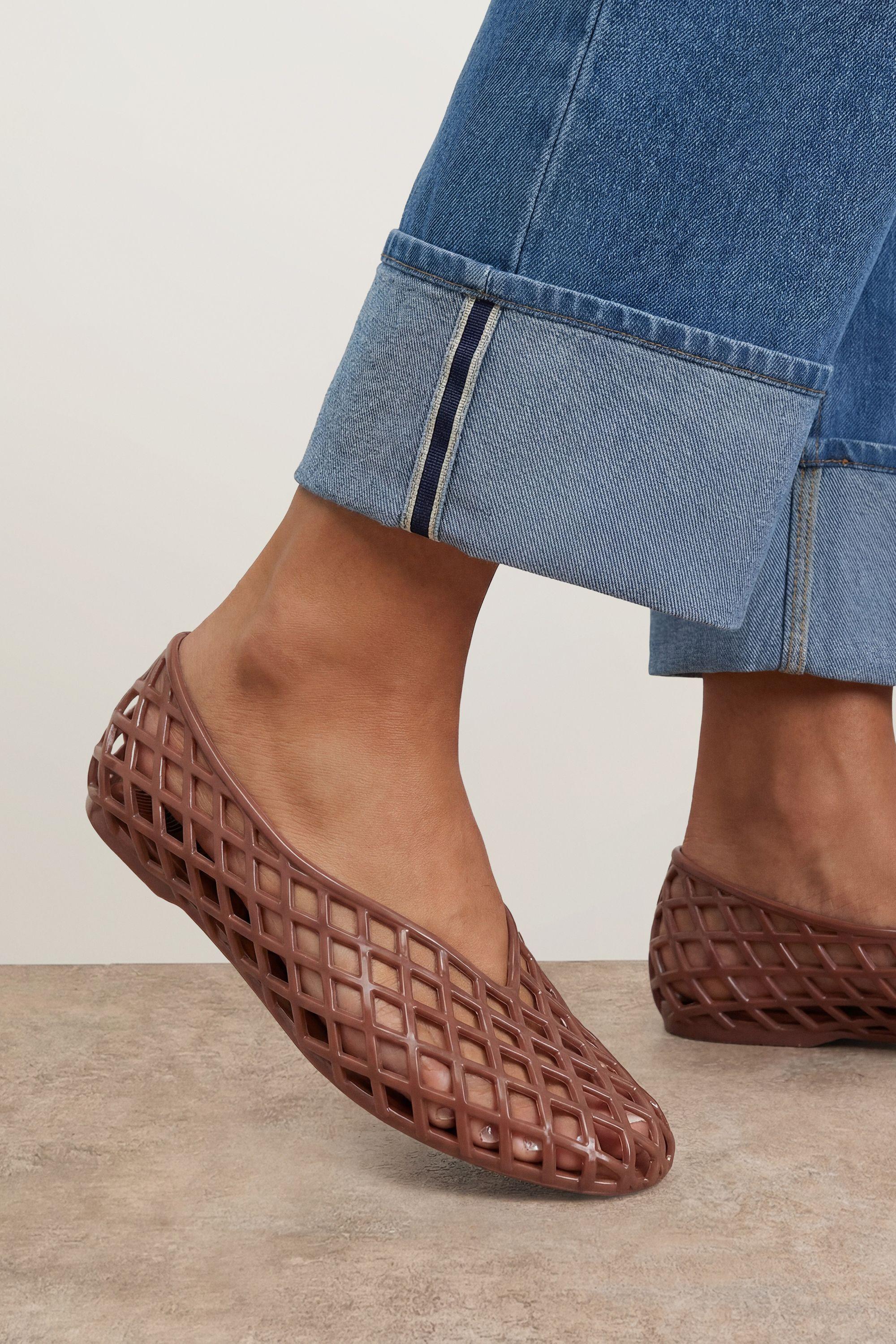 Lena Jelly Cutwork Ballet Pumps by OASIS