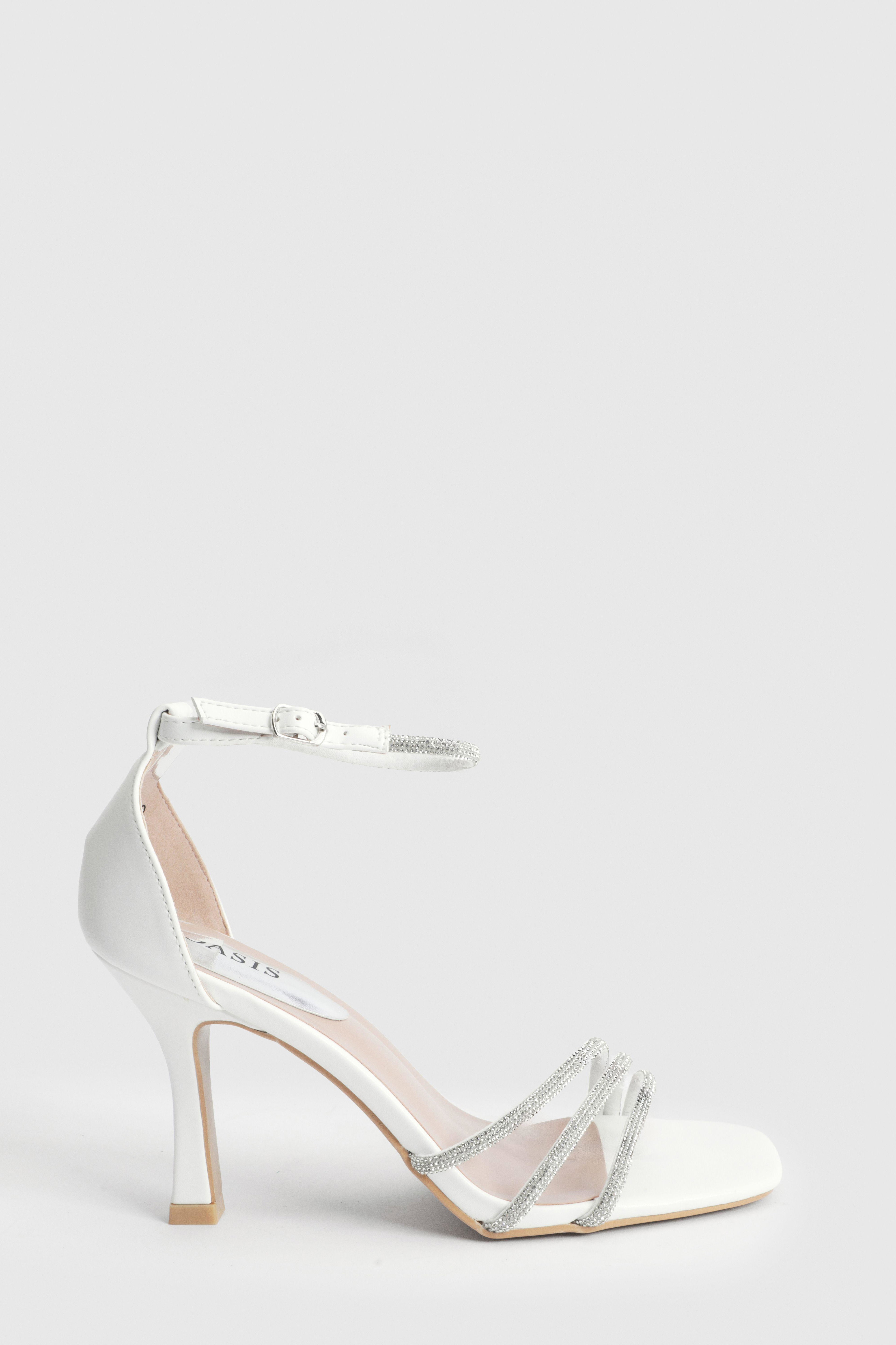 Magnolia Diamante Strappy High Heel Sandals by OASIS
