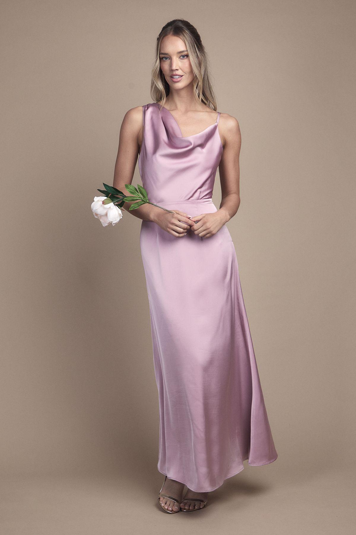 Strappy Cowl Neck Maxi Bridesmaid Dress by OASIS