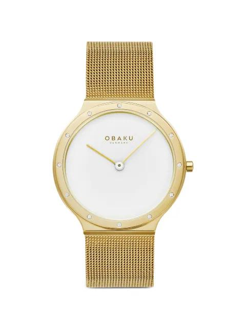 Note Lille crystal-embellished 34mm watch by OBAKU