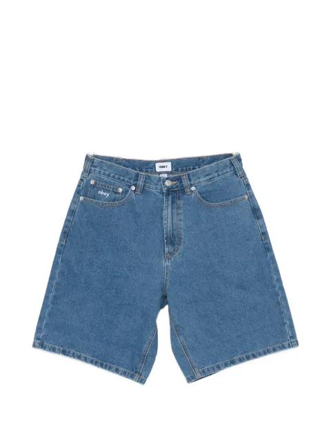 Bigwig logo-embroidered shorts by OBEY