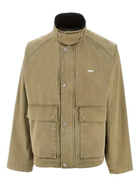 Caden corduroy-collar shirt jacket by OBEY