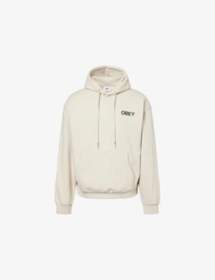 Doberman Brand-Print Cotton-Blend Hoodie by OBEY