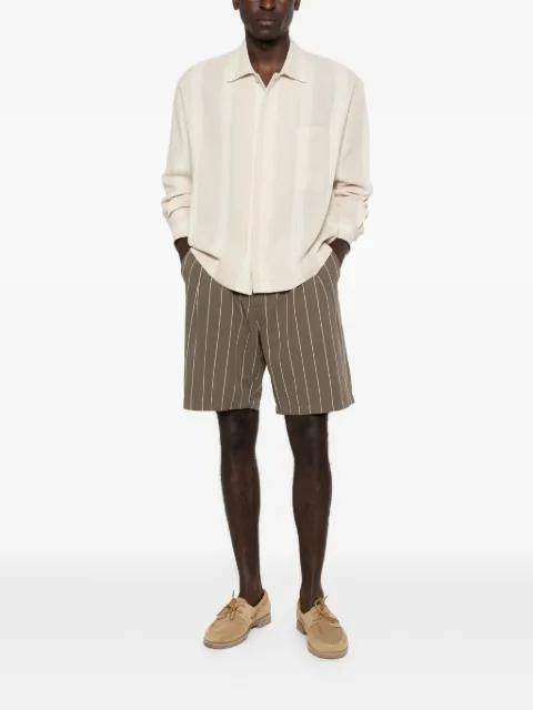 Foster pinstripe pleated shorts by OBEY