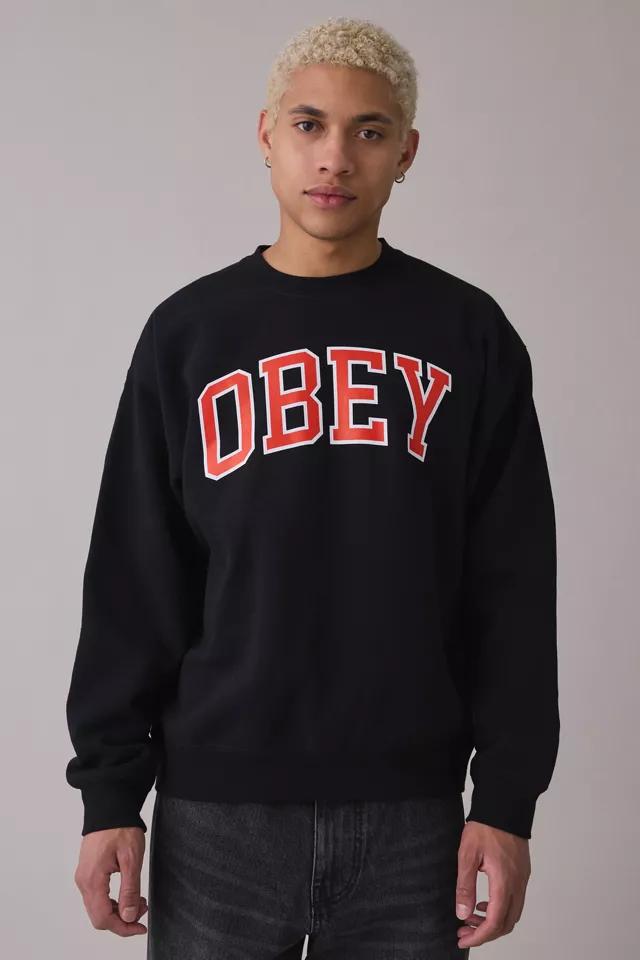 OBEY Academic Logo Crew Neck Sweatshirt by OBEY