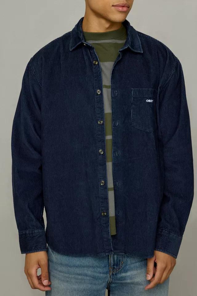 OBEY Corduroy Woven Long Sleeve Shirt by OBEY