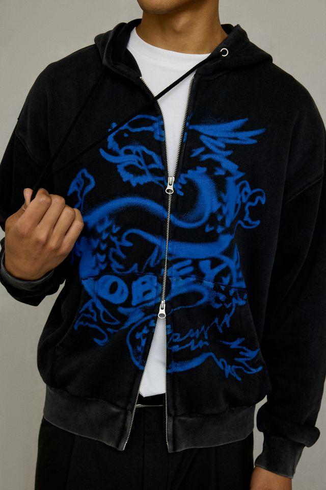 OBEY Draco Zip Hoodie Sweatshirt by OBEY