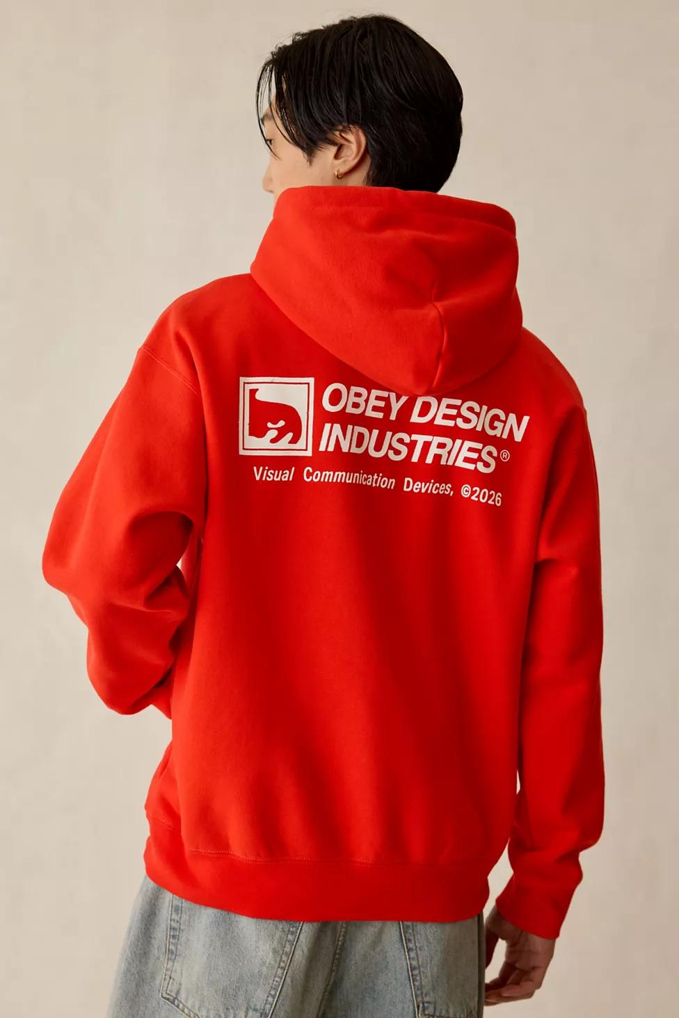 OBEY Industries Graphic Hoodie Sweatshirt by OBEY