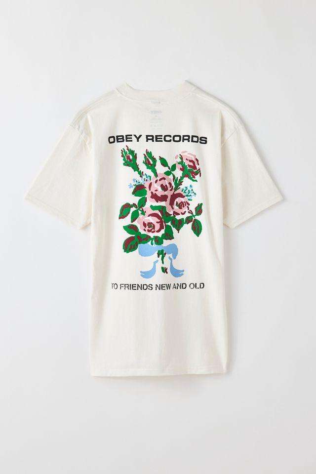 OBEY To New Friends And Old Graphic Heavyweight Tee by OBEY