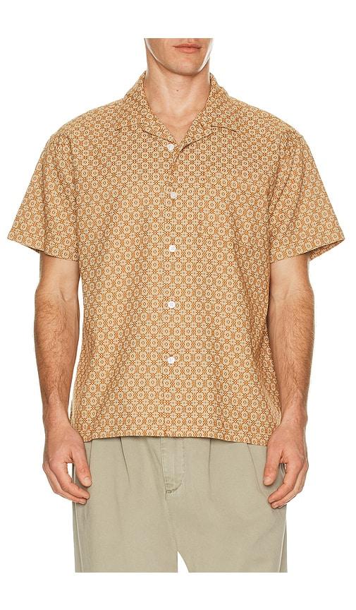 Obey Adrian Woven Shirt in Brown by OBEY