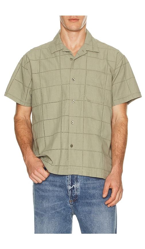 Obey Angelo Woven Shirt in Green by OBEY