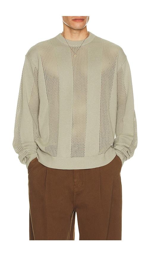 Obey Crochet Sweater in Grey by OBEY
