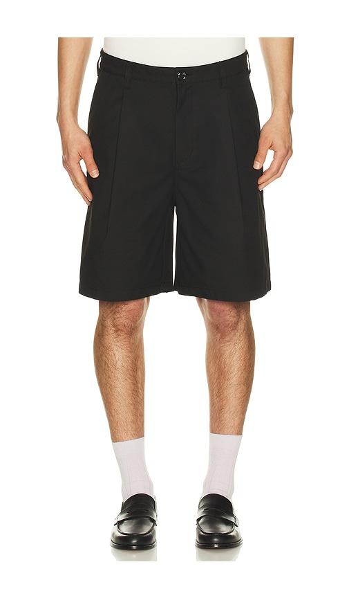 Obey Dean Pleated Short in Black by OBEY