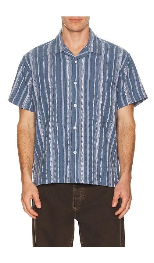 Obey Hugh Woven Shirt in Blue by OBEY
