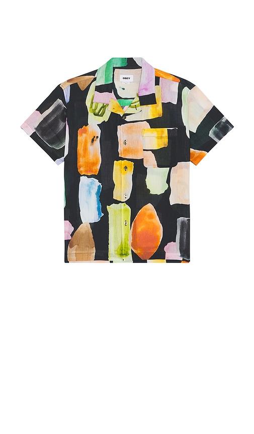 Obey Jems Woven Short Sleeve Shirt in Black by OBEY Obey Jems Woven Short Sleeve Shirt in Black by OBEY