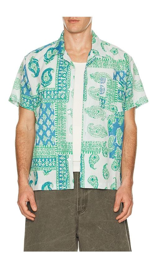 Obey Mayer Woven Shirt in Blue by OBEY
