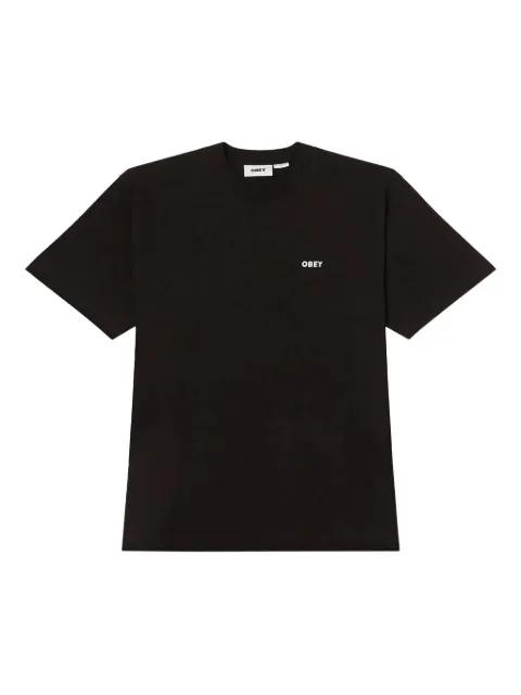 logo-embroidered cotton t-shirt by OBEY