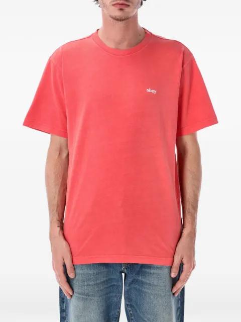 logo-print T-shirt by OBEY