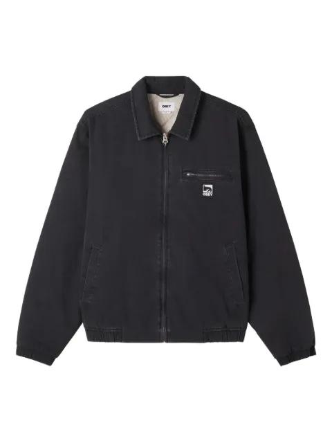 zip-up shirt jacket by OBEY