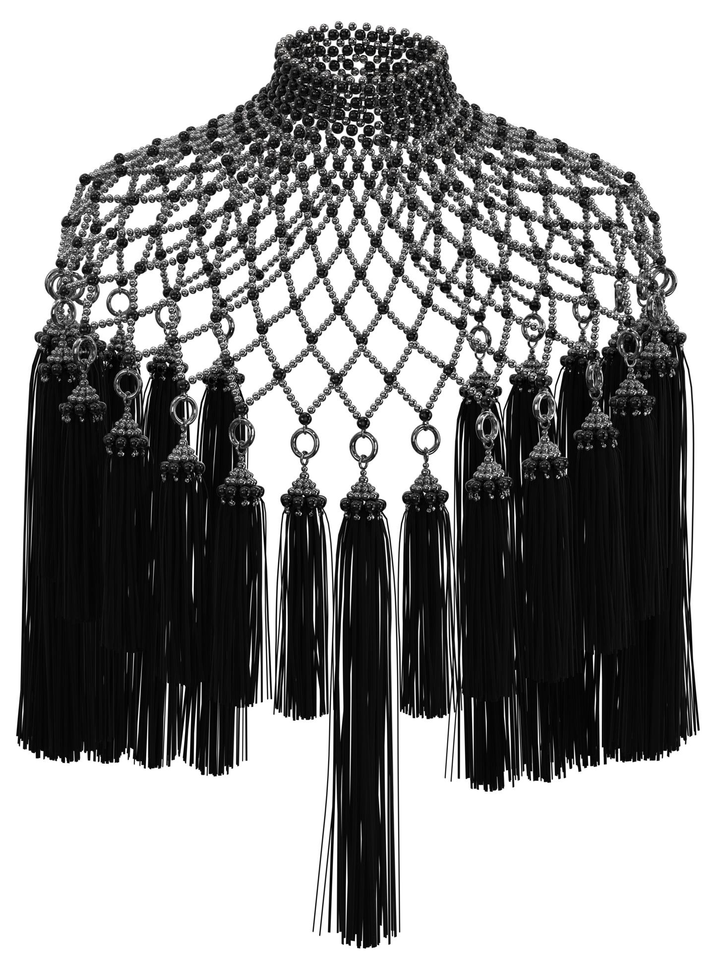 Black Freja Modular Cape by OBJECT & DAWN Black Freja Modular Cape by OBJECT & DAWN