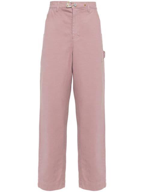 Baggy logo-plaque straight-leg jeans by OBJECTS IV LIFE