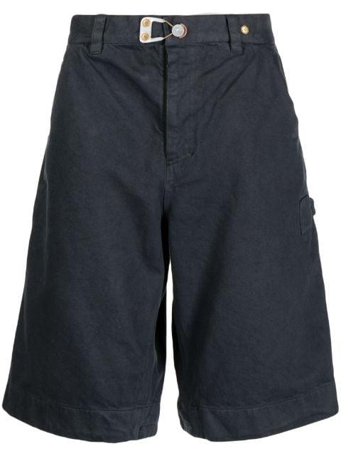 buckle-detail cotton denim shorts by OBJECTS IV LIFE