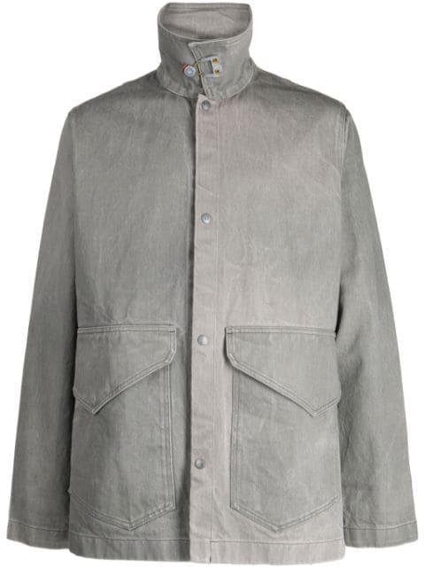 funnel-neck denim jacket by OBJECTS IV LIFE