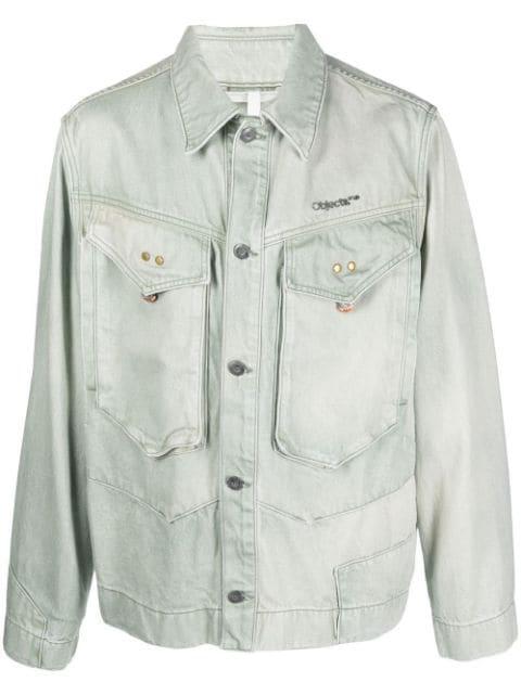 logo-embroidered denim jacket by OBJECTS IV LIFE