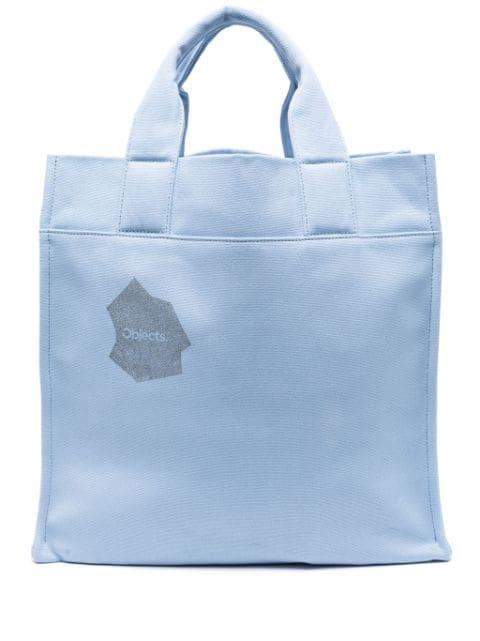 logo-print cotton tote bag by OBJECTS IV LIFE