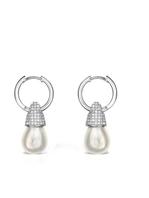 pearl sterling silver earrings by OBSIDIAN