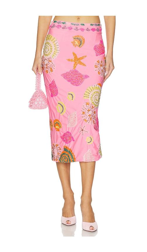 Oceanus New York Skirt in Pink by OCEANUS