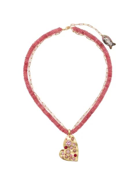 Sweetheart beaded necklace by OCEANUS