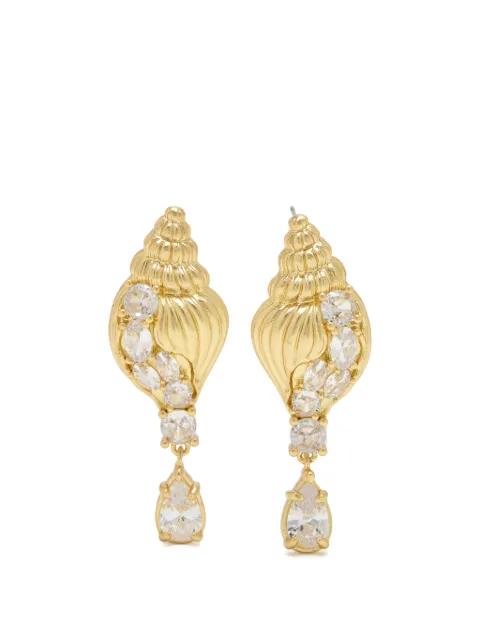 shell-embellishment earrings by OCEANUS