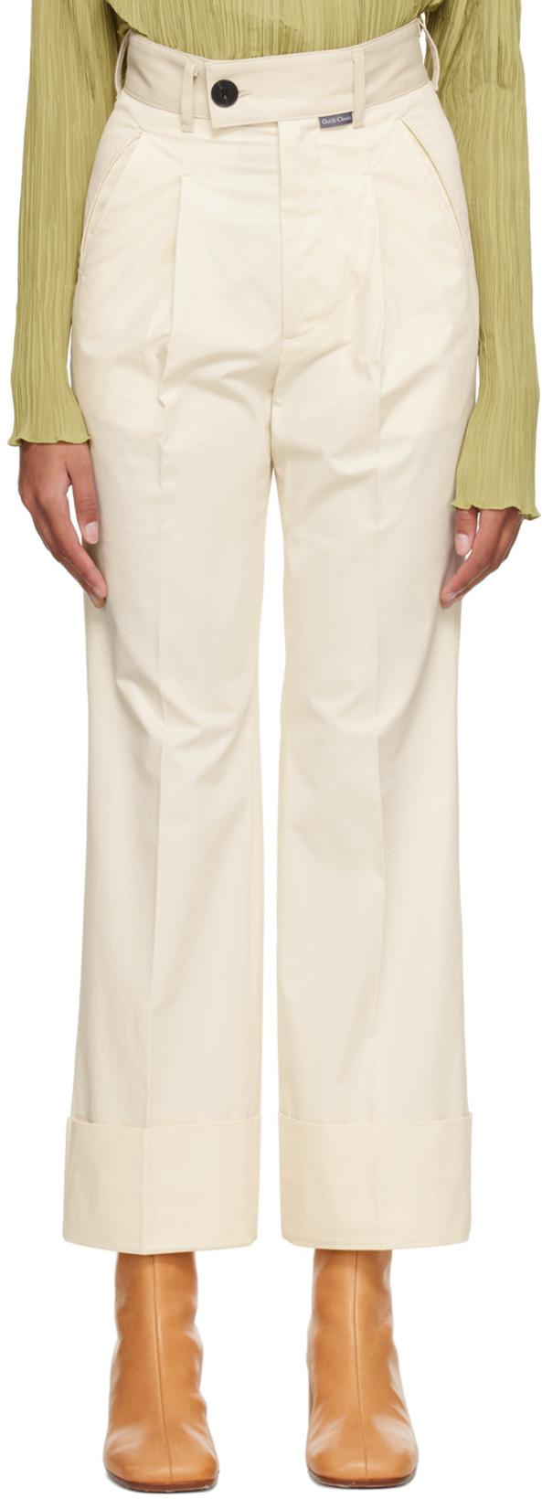 Off-White Turnup Trousers by OCT31