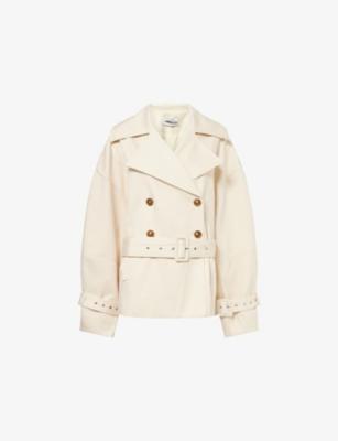 Double-Breasted Removable-Belt Cotton-Blend Trench Jacket by ODD MUSE