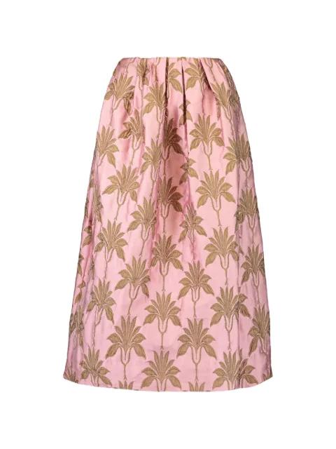 floral midi skirt by ODEEH