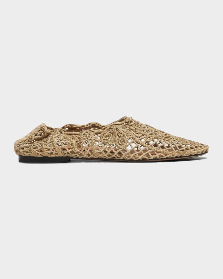 Iris Woven Ballerina Flats by ODISSI