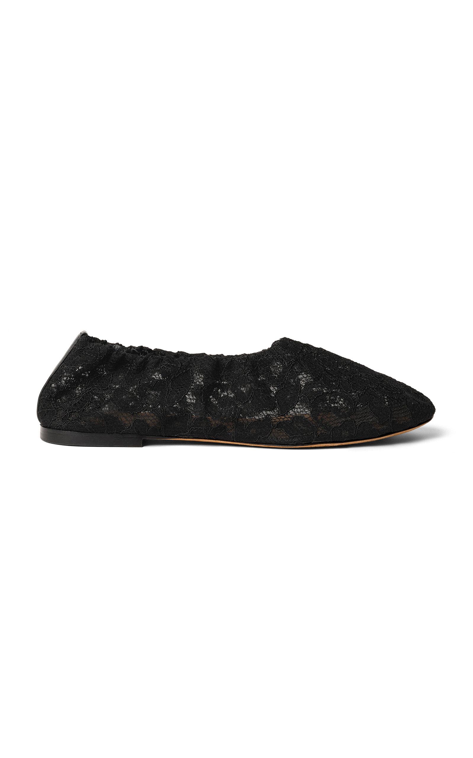 Odissi Aicha Lace Ballet Flats - Moda Operandi by ODISSI