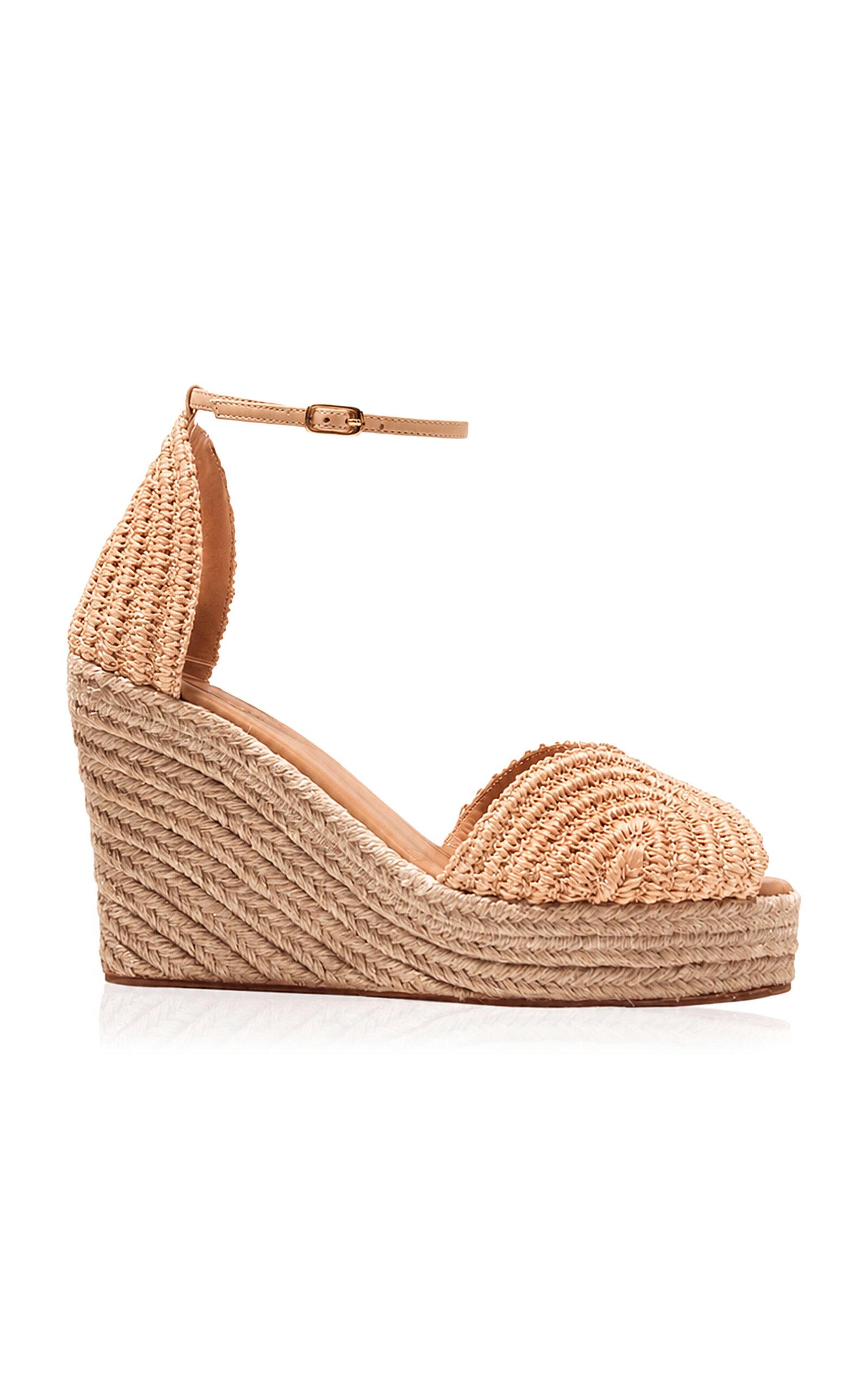 Odissi Ava Rafia Espadrille Sandals - Moda Operandi by ODISSI