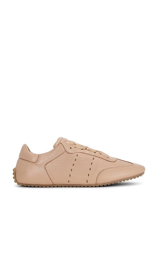 Odissi Cass Lace Up Sneaker in Beige by ODISSI