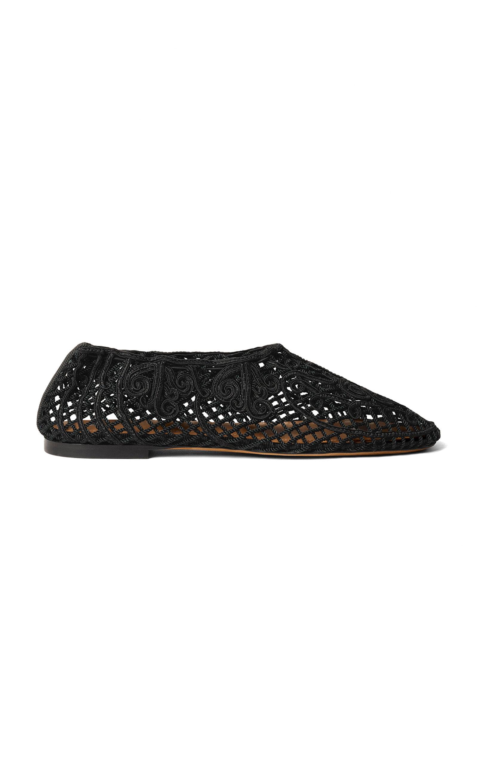 Odissi Iris Crocheted Flats - Moda Operandi by ODISSI