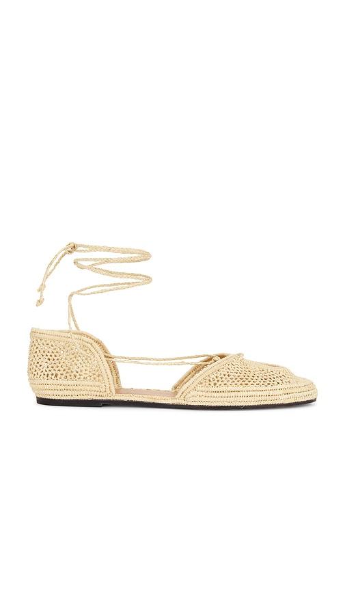 Odissi Lima Flat in Beige by ODISSI