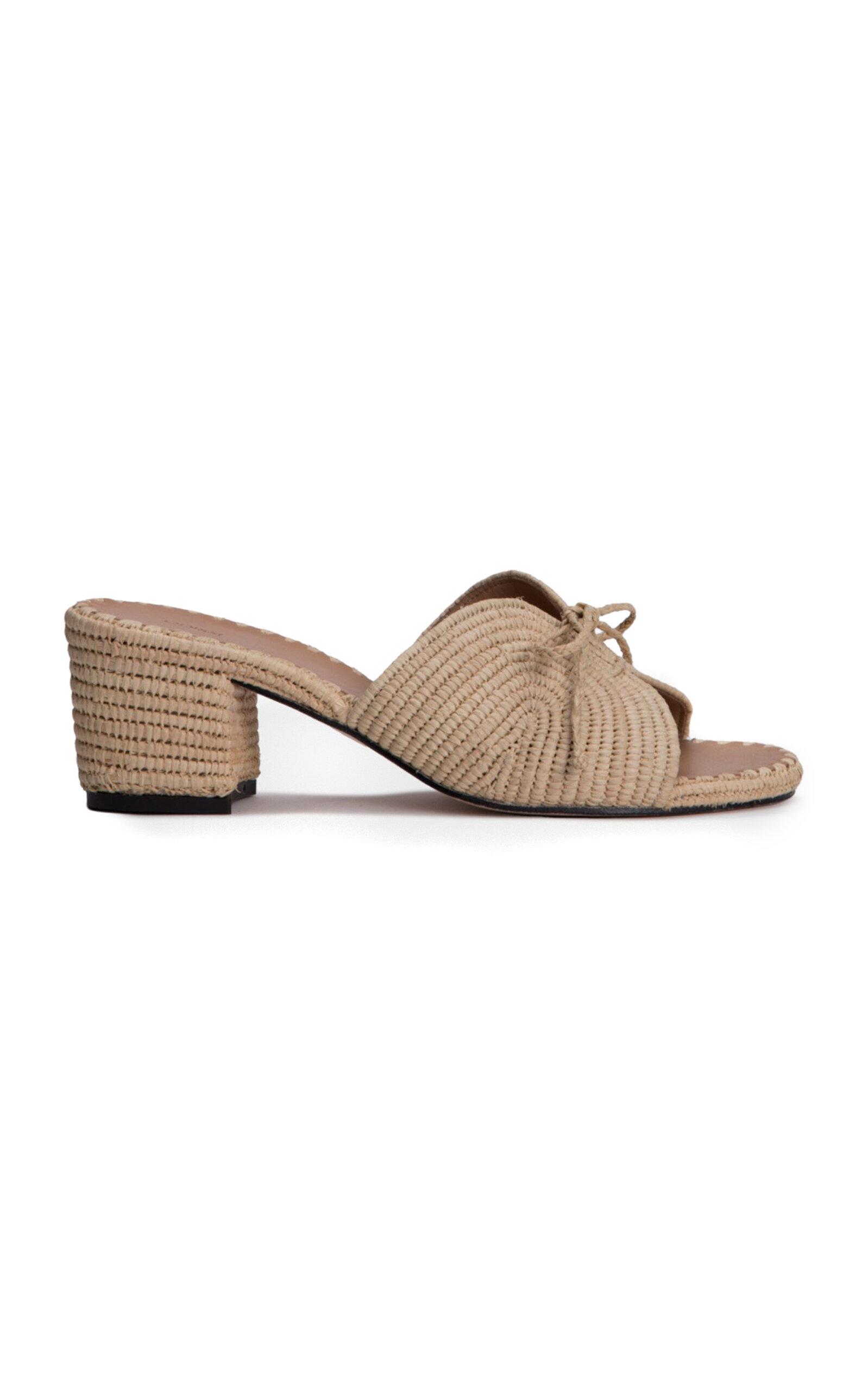 Odissi Odett Rafia Sandals - Moda Operandi by ODISSI