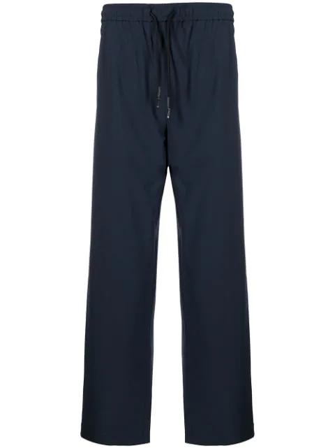 embroidered-logo drawstring-waist track trousers by OFF DUTY