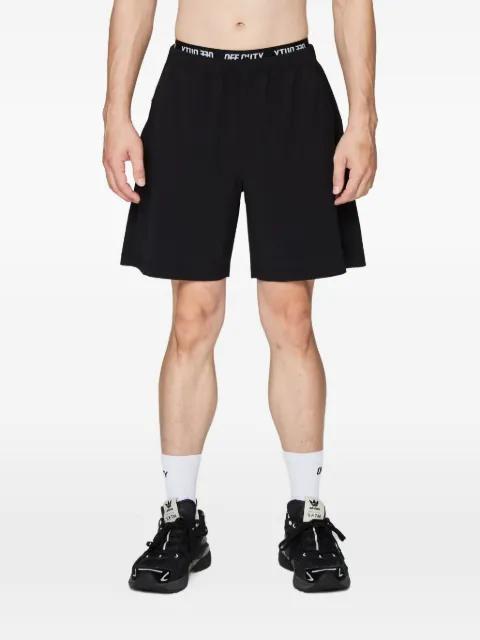 logo-print track shorts by OFF DUTY