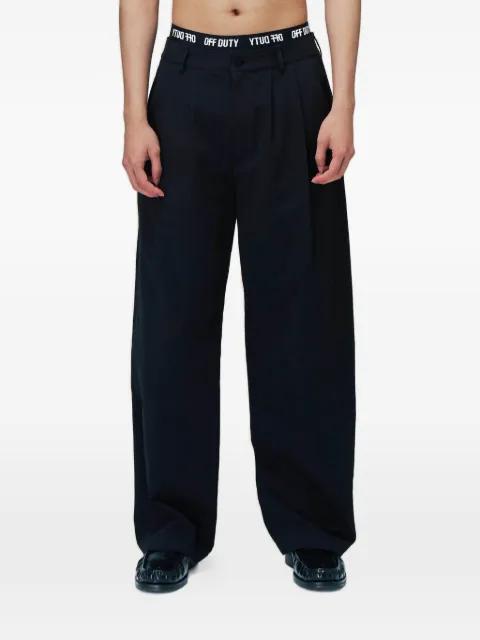 pleated trousers by OFF DUTY
