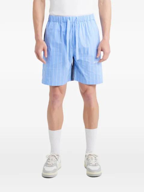 striped drawstring shorts by OFF DUTY