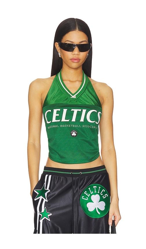 Off Season Boston Celtics Jersey Halter Top in Green by OFF SEASON