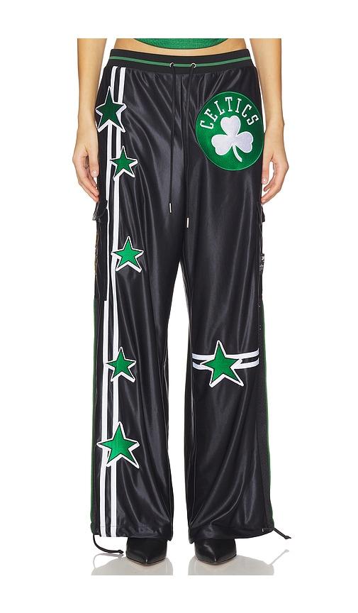Off Season Boston Celtics Nylon Track Pant in Black by OFF SEASON