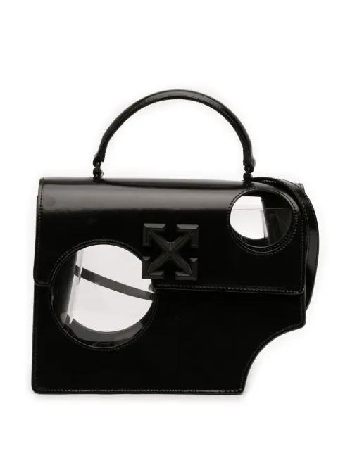 2020 Leather Meteor Jitney 2.8 satchel by OFF-WHITE 